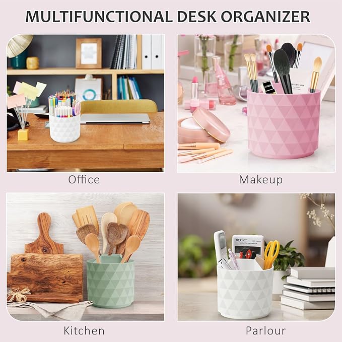 Desk Organizer, 360-Degree Rotating Pencil Pen Holders - Image 6