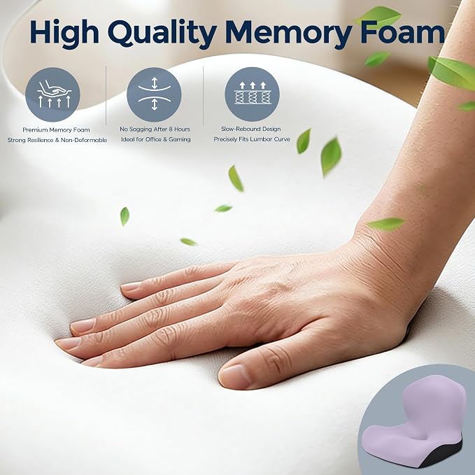 Seat Cushion for Office Chair and Car, L-Shaped Ergonomic Car Seat Cushions - Image 7