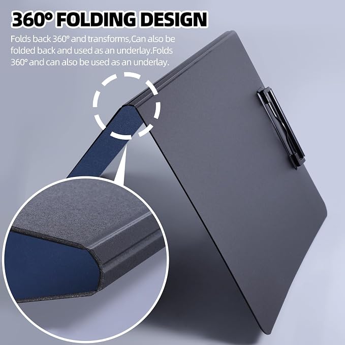 FRETONBA Clipboard Folder, 360 Degree Foldable Binder Clipboards - Image 4