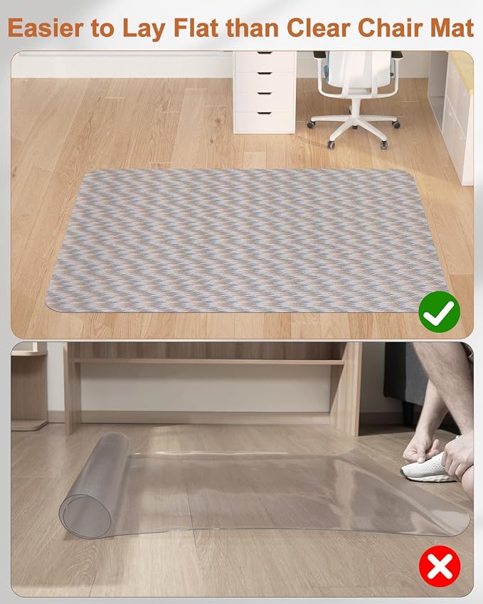 Blvornl Large Office Chair Mat for Hardwood Floor, Rolling Chair Chair Mat for - Image 6
