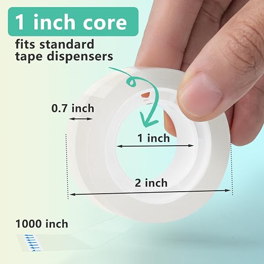 OWLKELA 4 Rolls Transparent Tape Refills, All-Purpose Transparent Glossy Tape - Image 2