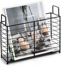 Noamus Metal Magazine Rack, Newspaper Book Tablet Storage Basket, File Holder by Noamus