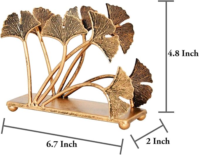 OwlGift Modern Ginkgo Leaves Design Napkin Holder - Image 6