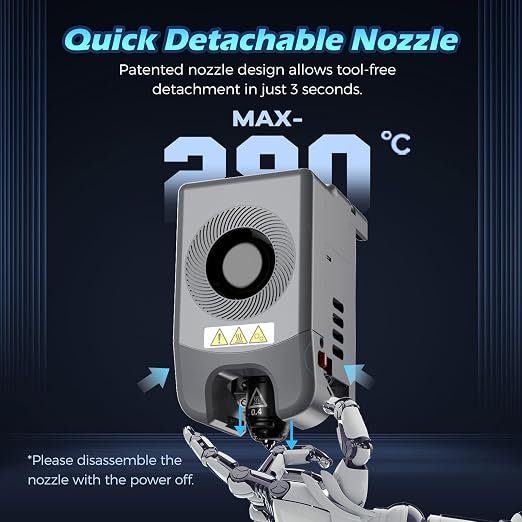 FLASHFORGE Adventurer 5M Nozzle, All Sizes 4-Pack Nozzle Set, 280℃ High Flow - Image 6