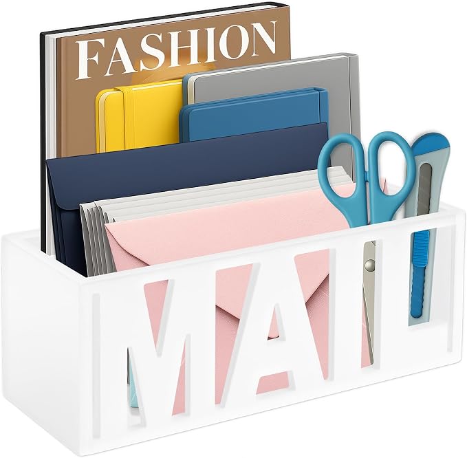 Mail Organizer Countertop, Desk or Wall Mail Holder by ADDFITHOUSE
