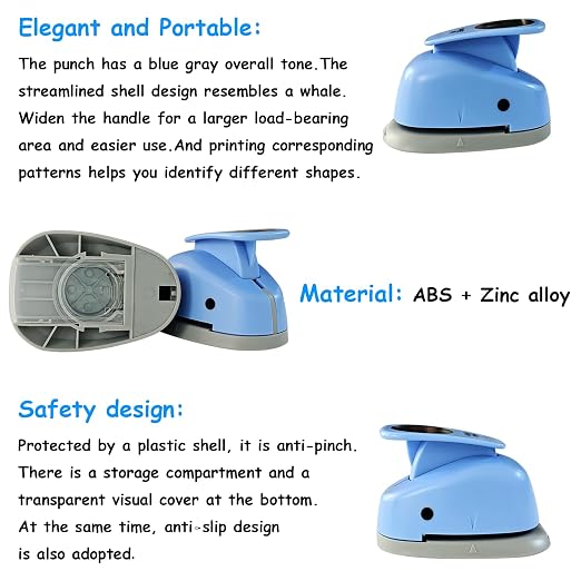 Circle Punch, Paper Punch, 2.5 inch Circle Hole Punch Cutters - Image 8
