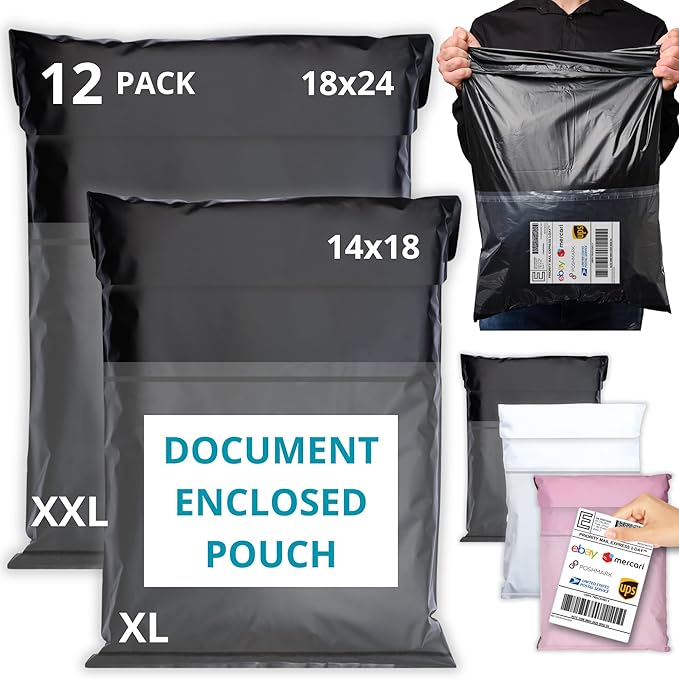 Shipping Bags with Label Pouch by Emballax