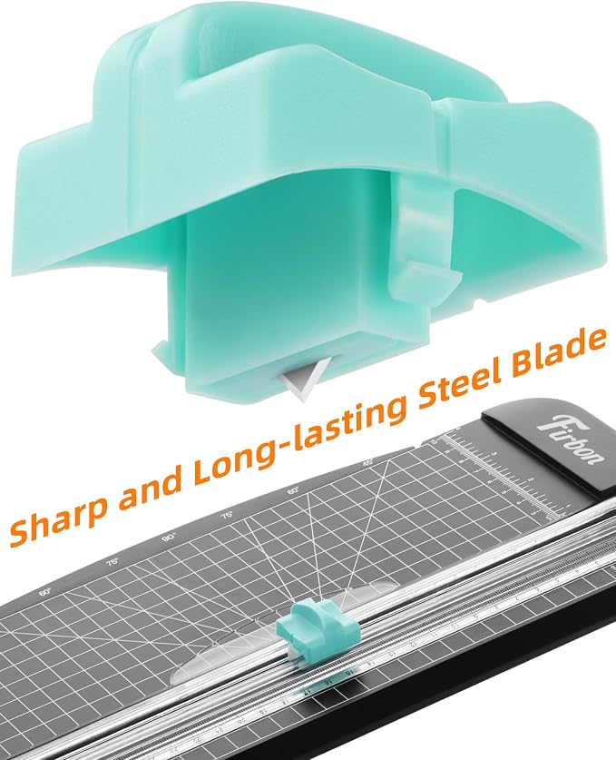 Firbon 2Pcs Refill Blades for A4 A5 Paper Cutter, Spring-Loaded Safeguard - Image 2