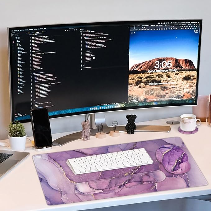 4-in-1 Gaming Mouse Pad Wrist Support Set，Desk Pad + Mouse Pad - Image 6