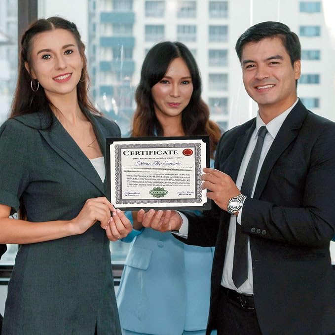 Plain Black Certificate Holders - Image 6