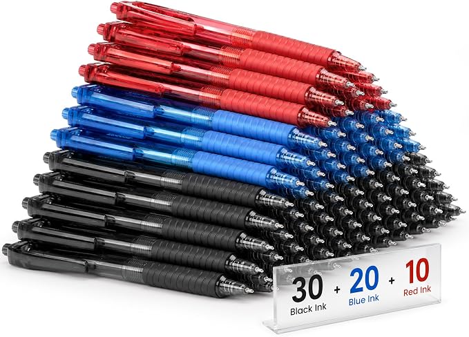 Sooez 60 Pack Bulk Pens Ballpoint, Smooth Writing Pens by Sooez