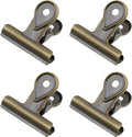 Xiaoyztan Mini Clips, 40mm Wide Bronze Bulldog Clips Paper Clip Binder Bull by Welcometoxiaoyztan