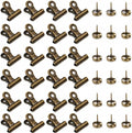 20 Pack Metal Clips with Push Pins Bulldog Clips by Unknown