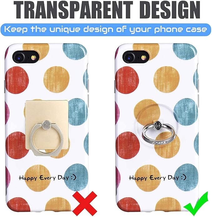 Transparent Phone Ring Holder Grip - Image 4