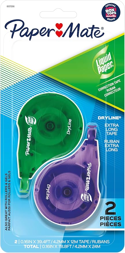 Liquid Paper Paper Mate DryLine Correction Tape by Liquid+Paper