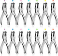 50 Pack 1 Hole Punch 1/4 Inch Single Hole Puncher Bulk Metal 5 Sheet Capacity by Lanties