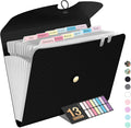 Sooez Expanding File Folder, 13 Pocket Accordion File Organizer, Monthly by Sooez
