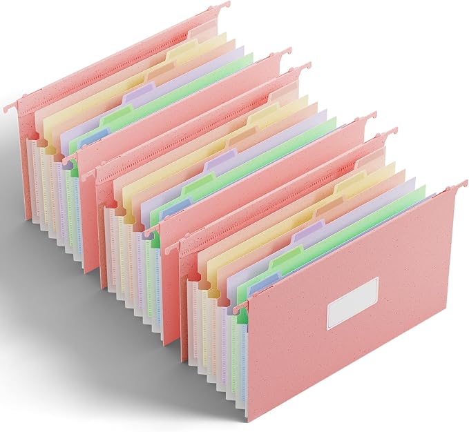 Ansook Hanging File Folders Legal Size, 7-Pocket Accordion Organizer by Ansook