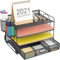 Marbrasse Desk Organizer and Accessories, 4-Tier Paper File Letter Tray by Marbrasse
