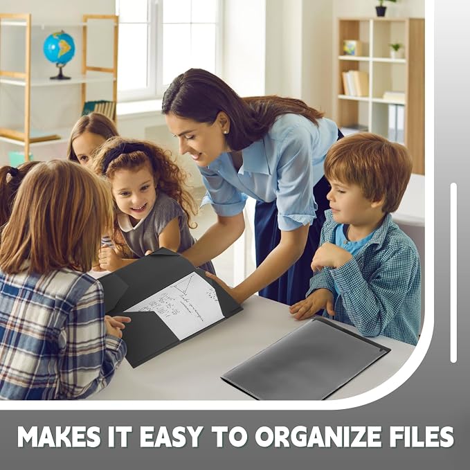Henoyso 36 Pack Black Plastic Folders - Image 5
