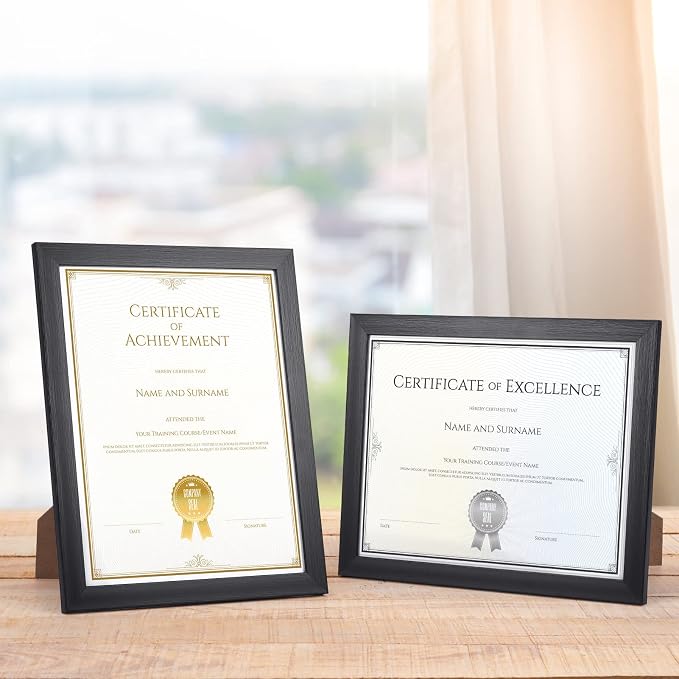 Giftgarden Black 8.5x11 Picture Frame Set of 12, Wall or Tabletop Display - Image 3