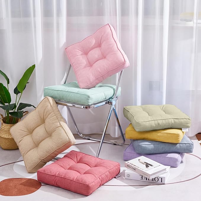 Juexica 8 Pcs Floor Cushions for Kids Floor Pillows Flexible Seating Cushions - Image 4