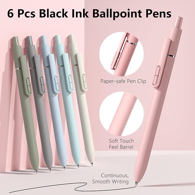 9 Pack Black Ballpoint Pens - Image 5