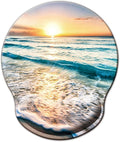 Mouse Pad with Wrist Support, Ergonomic Mouse Pad with Memory Foam Wrist Rest by LIZPARE