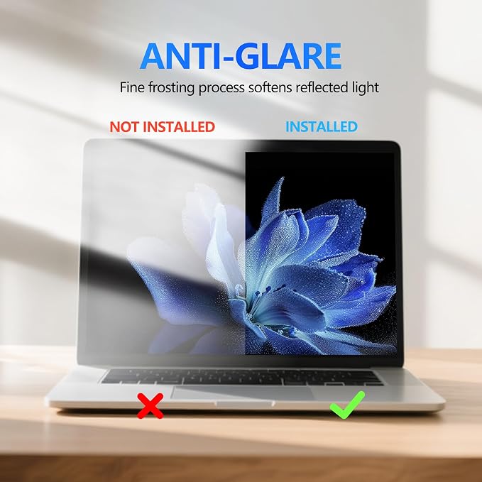 4-Way Laptop Privacy Screen Shield 15.6 Inch, Removable 16:9 Aspect 360° - Image 6