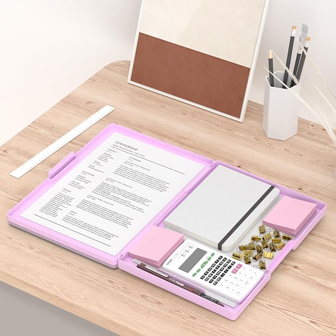 Rimilak Plastic Clipboard with Storage, Side Opening with 2 Compartment - Image 6