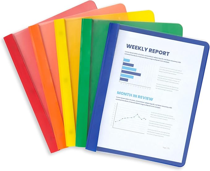 Blue Summit Supplies Assorted Color Plastic Report Covers by BlueSummitSupplies