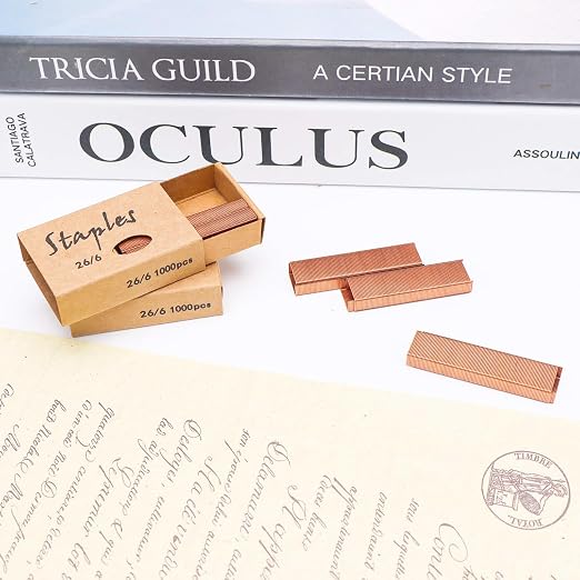 NatSumeBasics Rose Gold Staple 6000 Colored Staples Copper Color Staples - Image 7