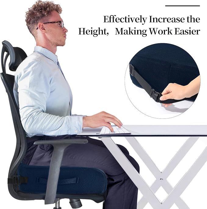 MABOZOO Extra Thick Chair Cushions, Office Chair Booster Seat Cushion to Raise - Image 6