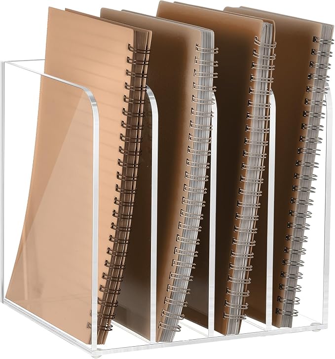 Suzile Clear Acrylic Magazine File Holder by Suzile