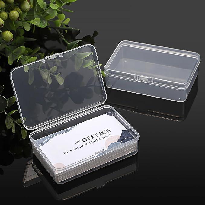 JUXYES 4 Pack Small Plastic Storage Containers Box - Image 6