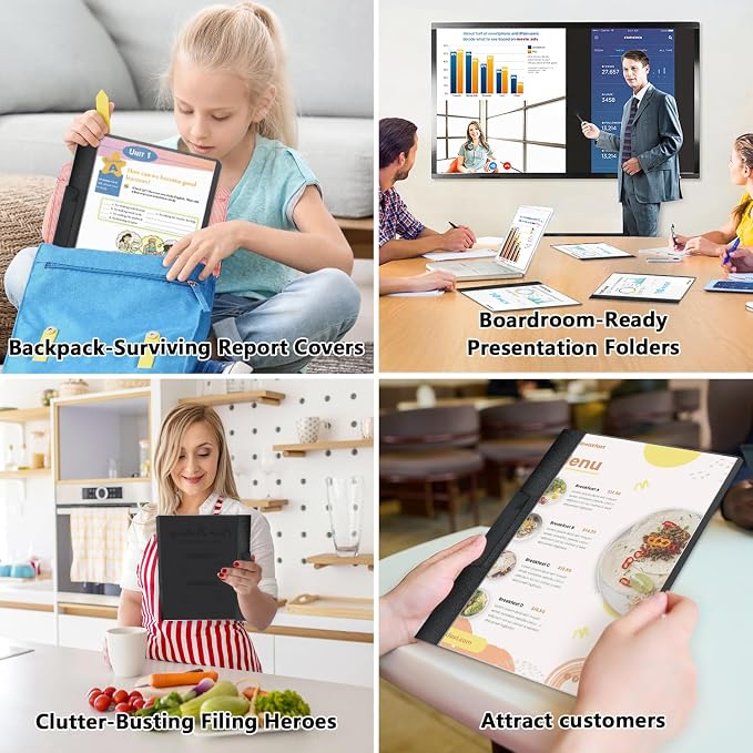 TOTiyea 10 Pack Clear Report Covers - Image 6