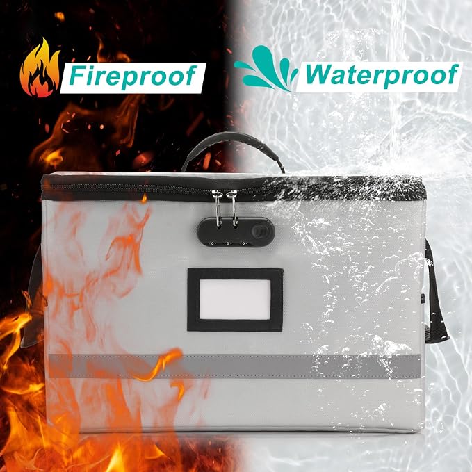 EXLIFBAG File Organizer, Fireproof File Box - Image 5