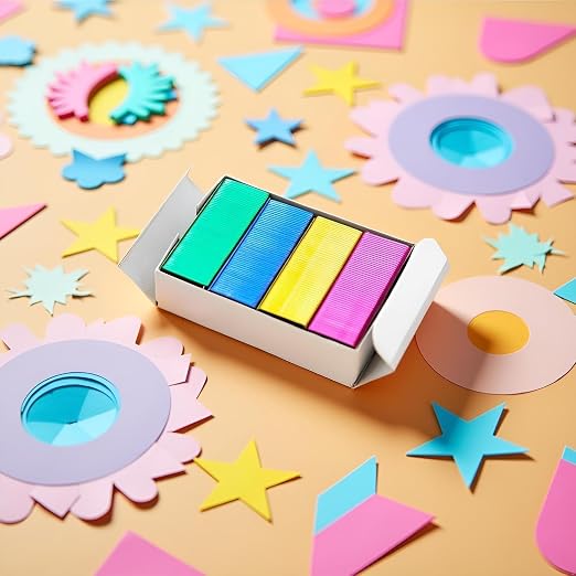 800Pcs Mini Color Staples DIY Shop Stapler Refills Standard Book Staples Mini - Image 5
