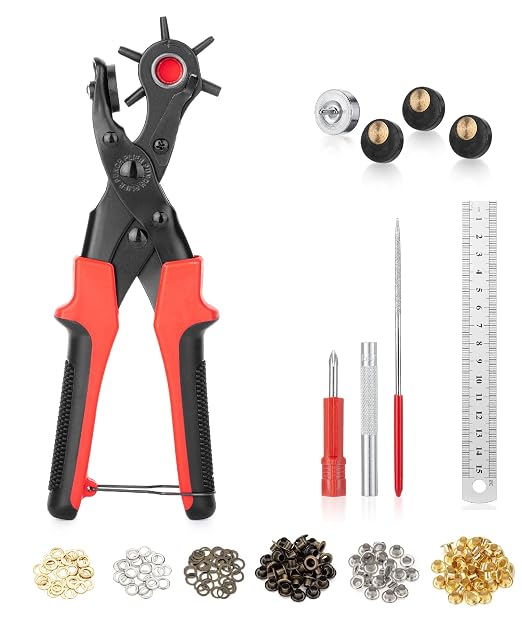 UNCO- Leather Hole Punch Tool Set, Belt Hole Puncher by Unco