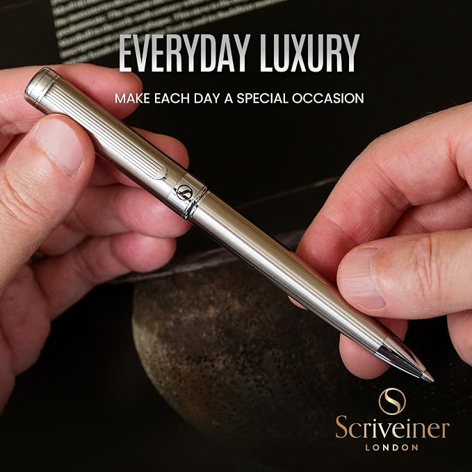 Scriveiner Stainless Steel Ballpoint Pen - Image 5