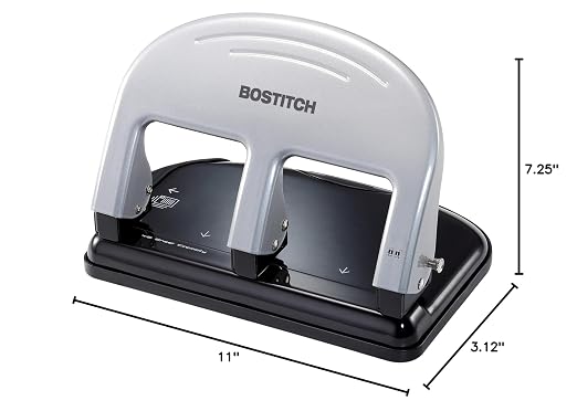 Bostitch Office PaperPro inPRESS 40 Reduced Effort 3-Hole Punch, 40 Sheets - Image 10