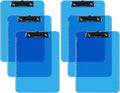 Pack of 6 Plastic Clipboards by DAVISGROUP