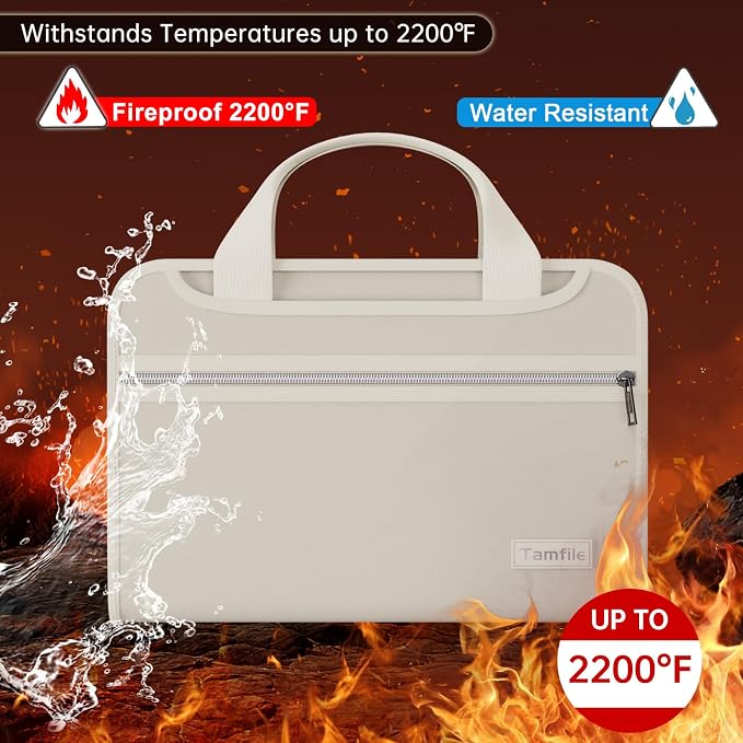 Tamfile Fireproof Accordion File Organizer - Image 6