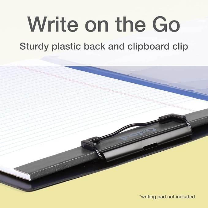 Oxford Clipboard Folio with Storage, 4 Pockets, 2 Pack, 2 Color Combos - Image 3