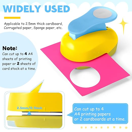 CHENGU 2 Inch 16 Pcs Craft Hole Punch Set - Image 6