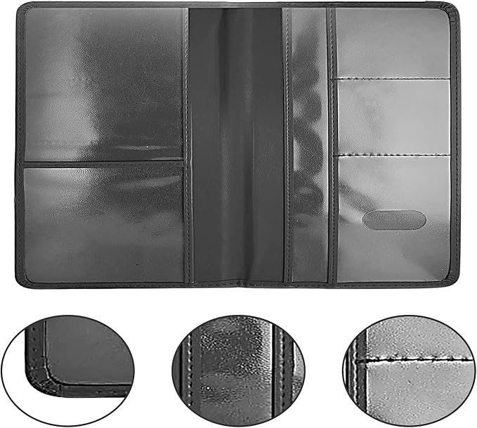 Car Registration and Insurance Holder, 5.5 x 5 Inch PU Leather Vehicle Glove - Image 7
