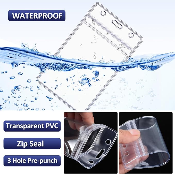 Marspark 100 Pcs ID Badge Holder - Image 6