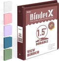 Sooez BinderX Extra Durable 3 Ring Binder, Round Ring Binders, Fits 8.5x11 Paper by Sooez