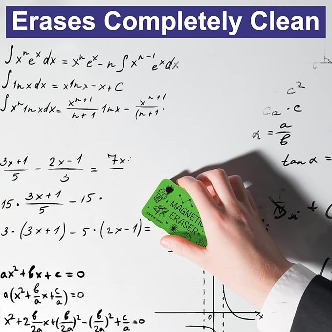 Dry Erase Eraser, Magnetic Whiteboard Eraser 4 Pack White Board Erasers - Image 4