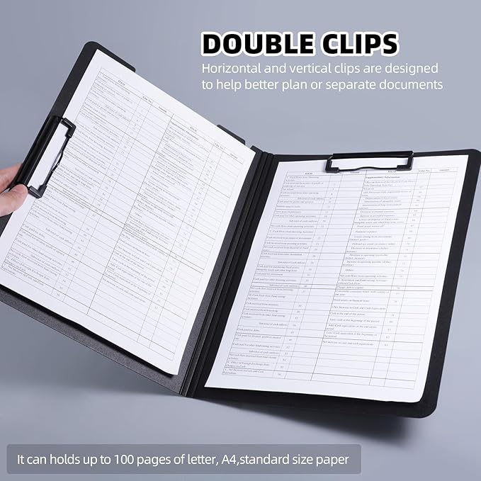 FRETONBA Clipboard Folder, 5 Pack A4 Foldable Clipboard - Image 2
